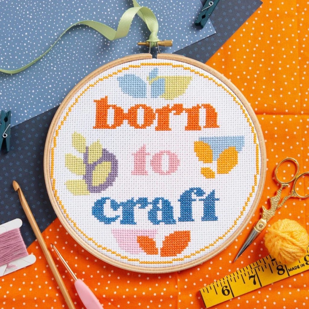 'Born to Craft' Cross Stitch Kit