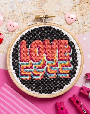 'Love' Mini Cross Stitch Kit
