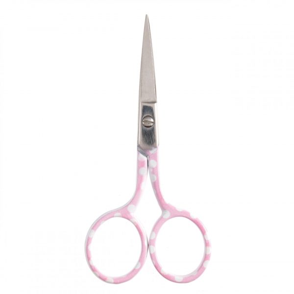 Hemline 9cm Scissors Pink/Polka Dot - Image 2