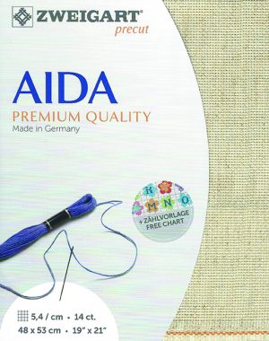 Zweigart 14 Count Aida Rustico Oatmeal
