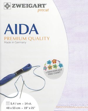 Zweigart 14 Count Aida Vintage Lilac