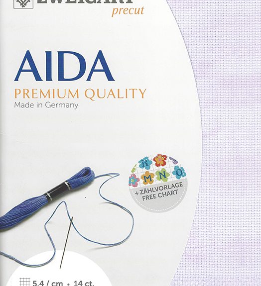 Zweigart 14 Count Aida Vintage Lilac
