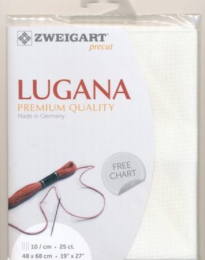 Zweigart 25 Count Lugana Evenweave White
