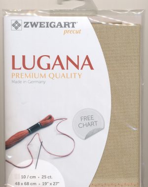 Zweigart 25 Count Lugana Evenweave Mid Beige