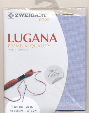 Zweigart 25 Count Lugana Evenweave Light Blue