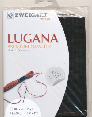 Zweigart 25 Count Lugana Evenweave Black