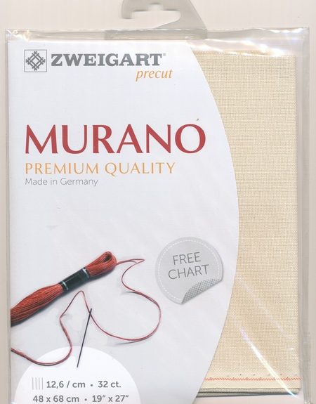 Zweigart 32 count Murano Evenweave Cream