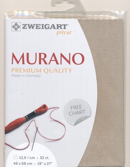 Zweigart 32 count Murano Evenweave Oatmeal