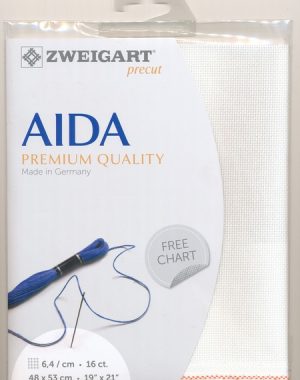 Zweigart 16 Count Aida Antique White