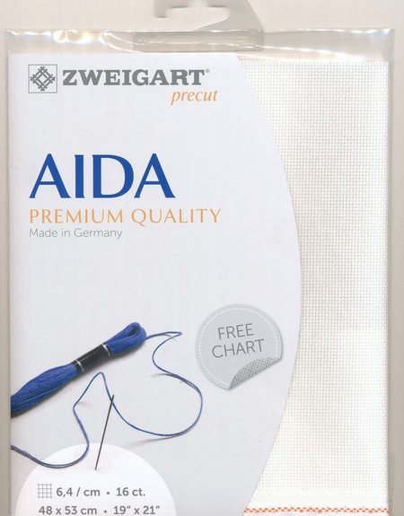 Zweigart 16 Count Aida Antique White