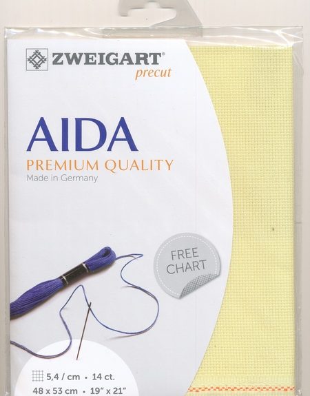 Zweigart 14 Count Aida Lemon
