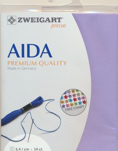 Zweigart 14 Count Aida Lavender