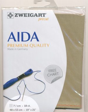Zweigart 18 Count Aida Brown Sugar