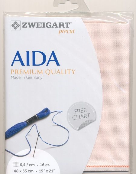 Zweigart 16 Count Aida Bo-Peep-Pink