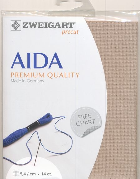 Zweigart 14 Count Aida Dark Beige