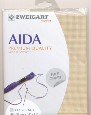 Zweigart 14 Count Aida Dark Cream