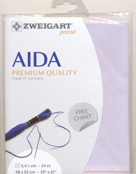 Zweigart 14 Count Aida light Lavender