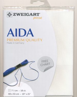 Zweigart 18 Count Aida Antique White