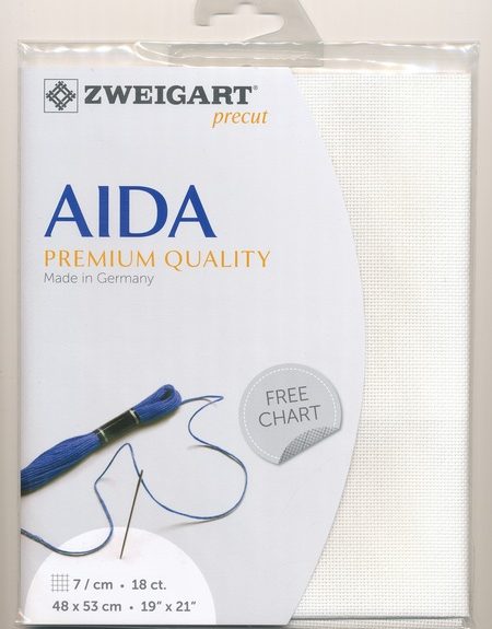Zweigart 18 Count Aida Antique White