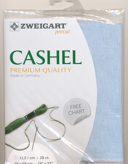 Zweigart Cashel 28 Count Linen Pale Blue