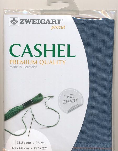 Zweigart Cashel 28 Count Linen Antique Blue