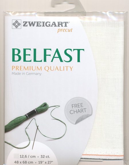 Zweigart 32 Count Belfast Linen Antique White