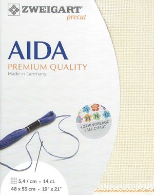 Zweigart 14 Count Aida Cream