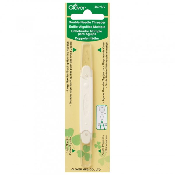 Clover Double Needle Threader