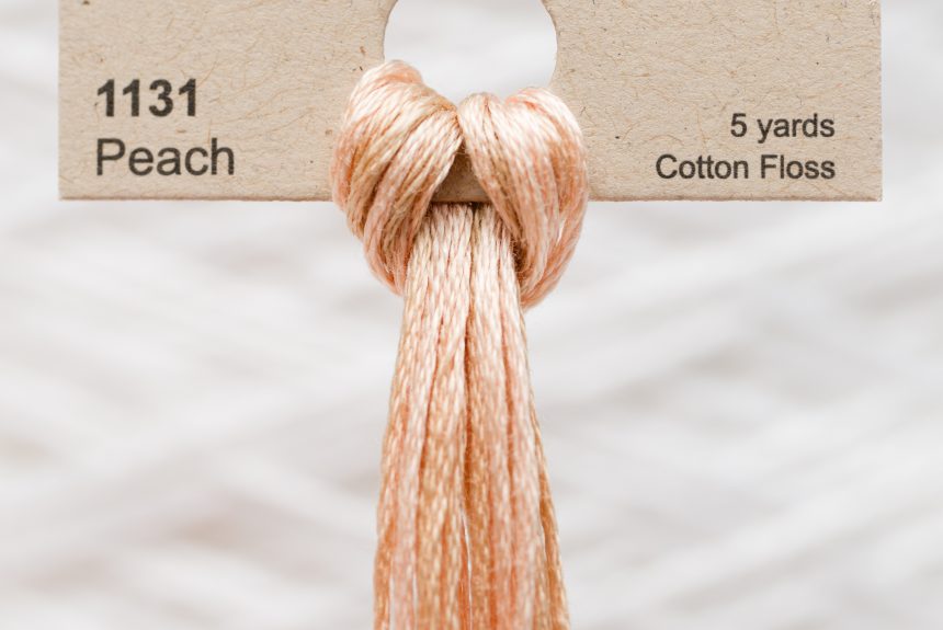 Weeks – Peach 5 yards 6 strand skein 1131