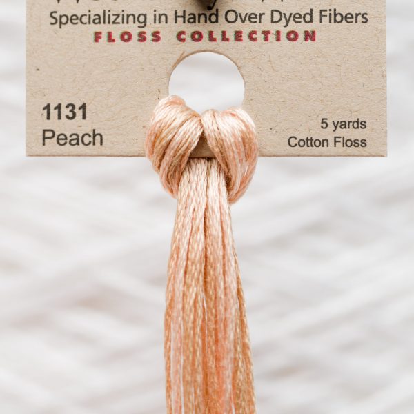 Weeks - Peach 5 yards 6 strand skein 1131