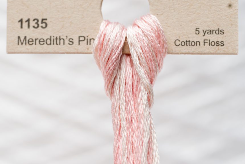 Weeks – Meredith’s Pink 5 yards 6 strand skein 1135