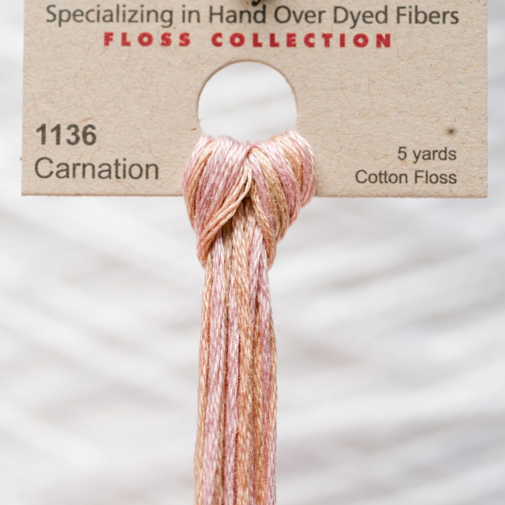 Weeks - Carnation 5 yards 6 strand skein 1136