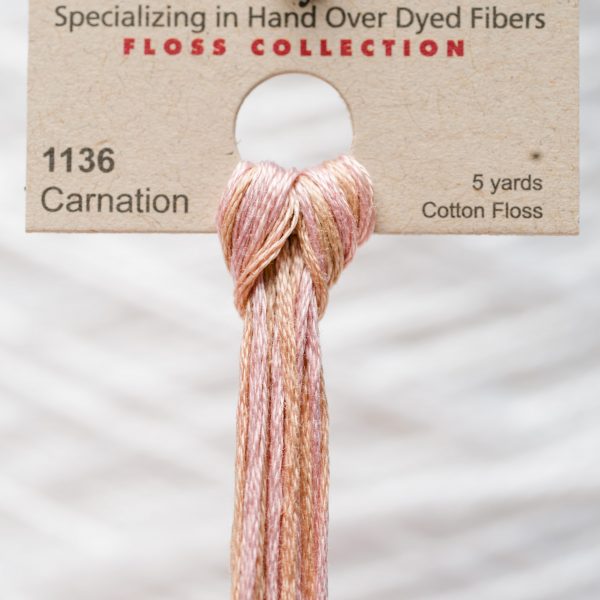 Weeks - Carnation 5 yards 6 strand skein 1136