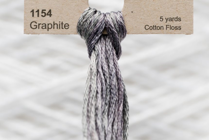 Weeks – Graphite 5 yards 6 strand skein 1154