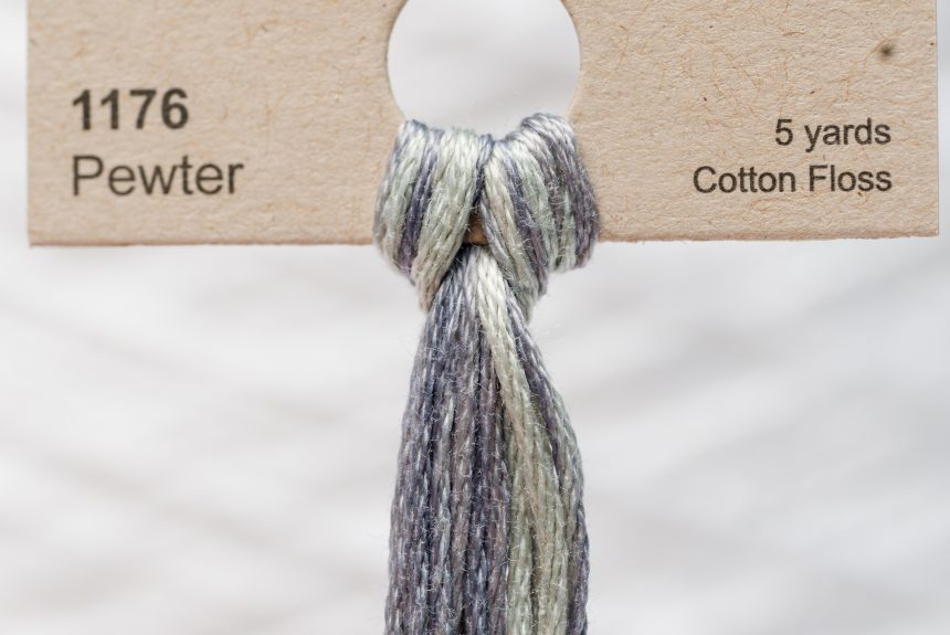 Weeks – Pewter 5 yards 6 strand skein 1176