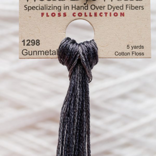 Weeks - Gunmetal 5 yards 6 strand skein 1298