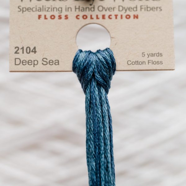 Weeks - Deep Sea 5 yards 6 strand skein 2104