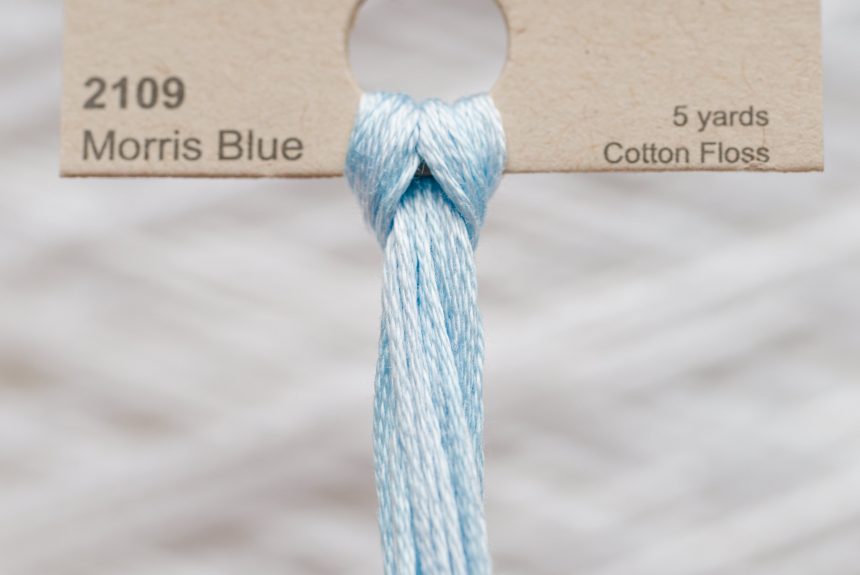 Weeks – Morris Blue 5 yards 6 strand skein 2109
