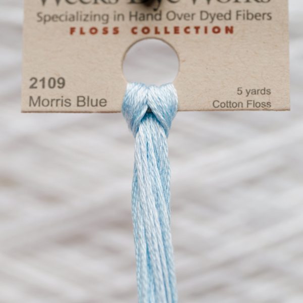 Weeks - Morris Blue 5 yards 6 strand skein 2109