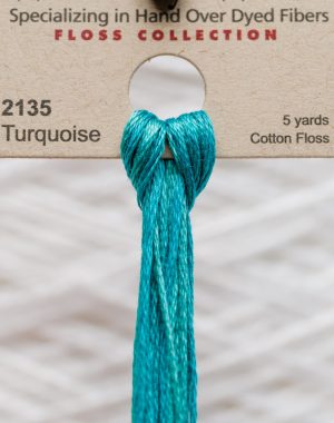 Weeks - Turquoise 5 yards 6 strand skein 2135