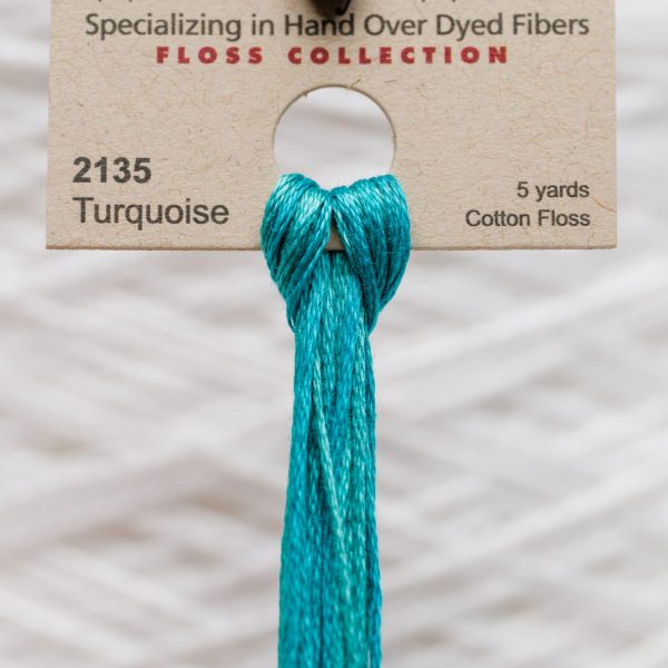 Weeks - Turquoise 5 yards 6 strand skein 2135