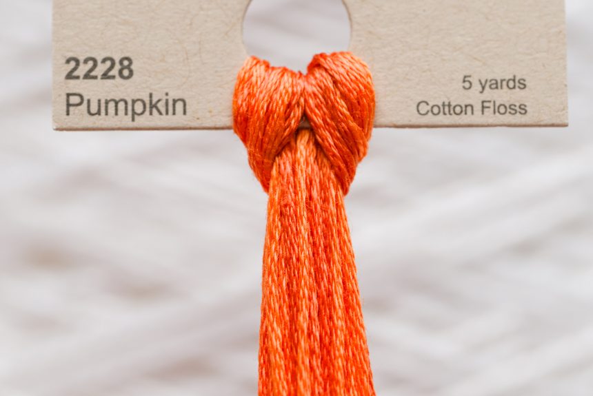 Weeks – Pumpkin 5 yards 6 strand skein 2228