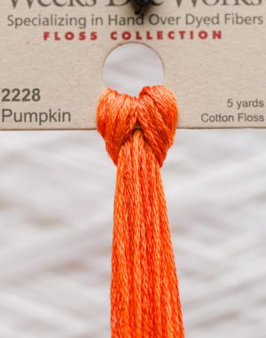 Weeks - Pumpkin 5 yards 6 strand skein 2228