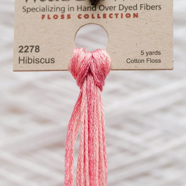 Weeks - Hibiscus 5 yards 6 strand skein 2278