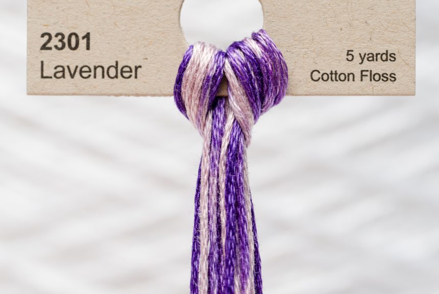 Weeks – Lavender 5 yards 6 strand skein 2301