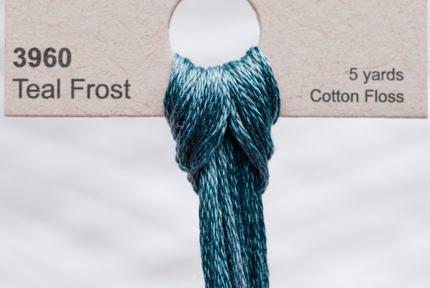 Weeks – Teal Frost 5 yards 6 strand skein 3960