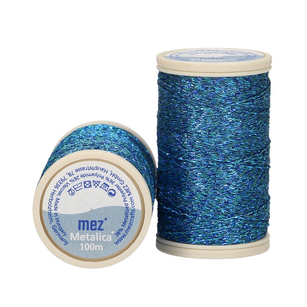 Mez Metalica 100m Spool - Peacock Blue 316