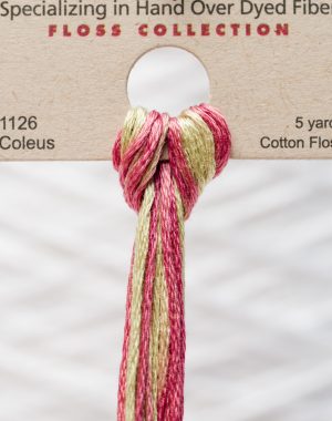 Weeks - Coleus 5 yards 6 strand skein 1126