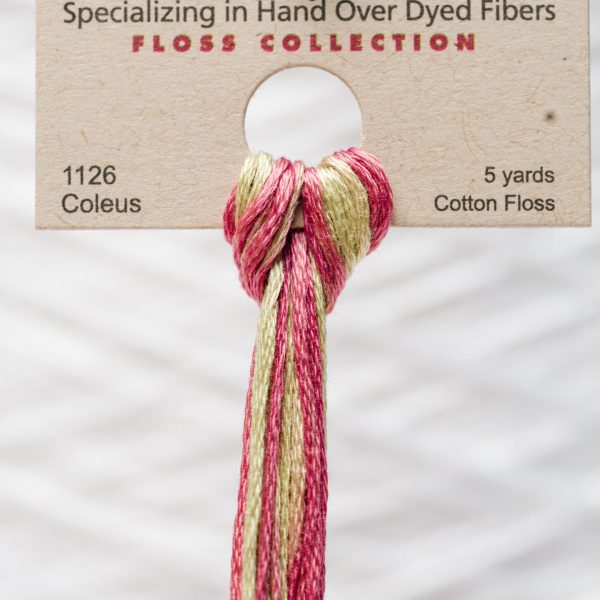 Weeks - Coleus 5 yards 6 strand skein 1126