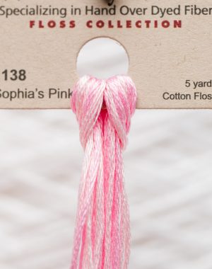 Weeks - Sophia's Pink 5 yards 6 strand skein 1138